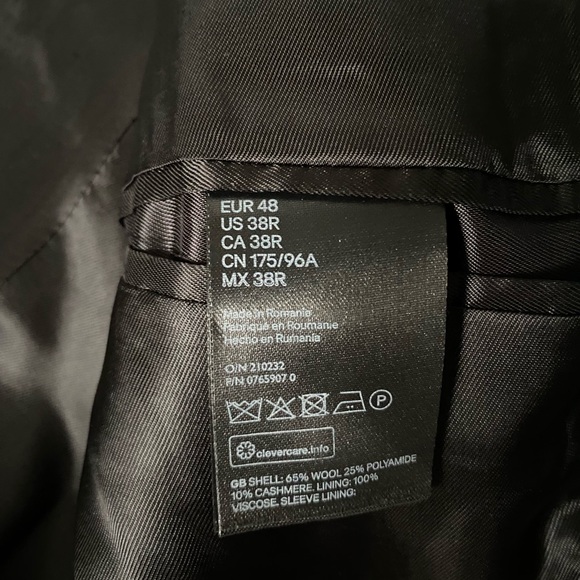 H&M Wool/Cashmere Blend Overcoat - Picture 8 of 8